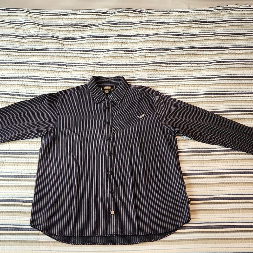 Ezekiel Button Down Dress Shirt Size L